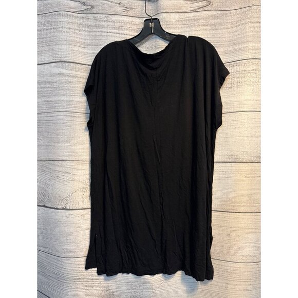 Vince Black Loose-Fit Short Sleeve Tunic Top Size M - Picture 3 of 3